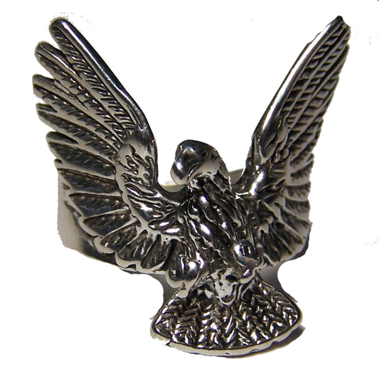 Wholesale Soaring Eagle Deluxe Biker Ring  (Sold by the piece)