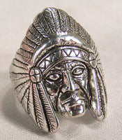 Wholesale CHIEF HEAD BIKER RING (Sold by the piece) *