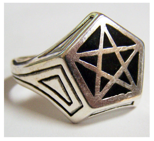 Wholesale PENTAGRAM BIKER RING (Sold by the piece)