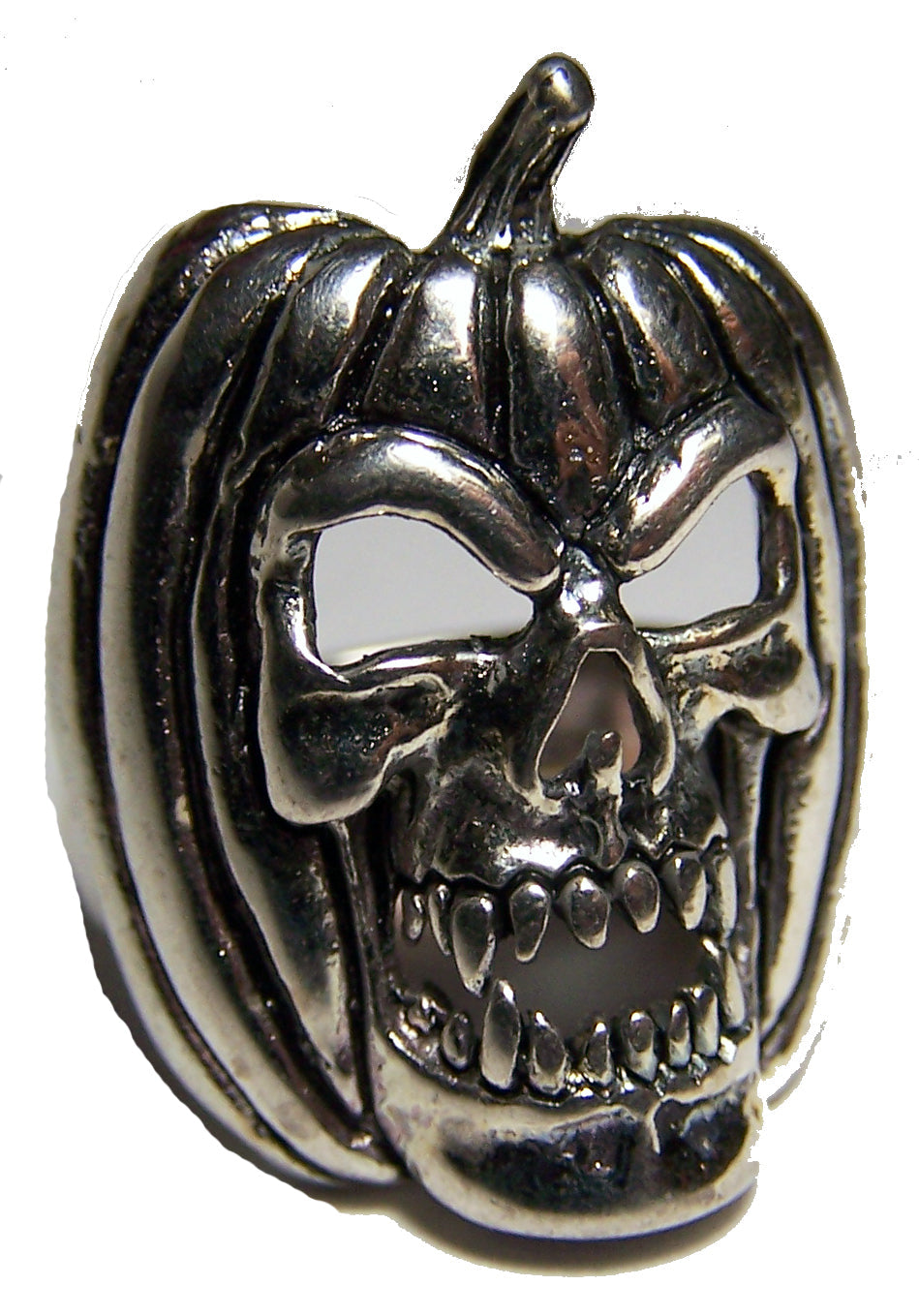 Wholesale PUMPKIN HEAD SKULL BIKER RING (Sold by the piece) **-  CLOSEOUT AS LOW AS $3.75 EA