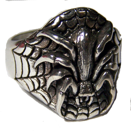 Wholesale SPIDER & WEB BIKER RING (Sold by the piece)