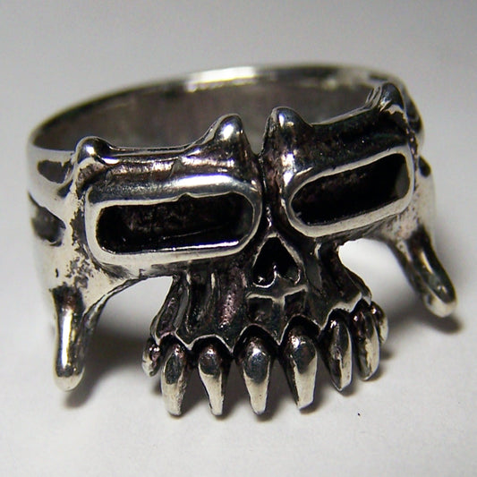 Wholesale Half Tribal Skull Biker Ring (Sold by the Piece)