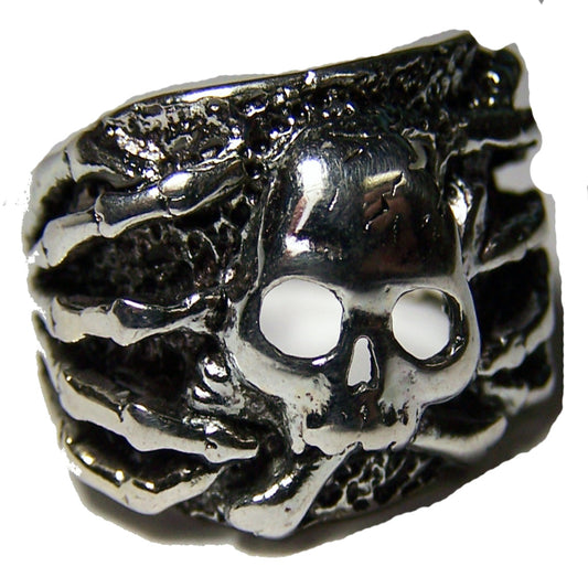 Wholesale Skelton Fingers Skull Biker Ring (Sold by the piece)