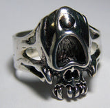 Wholesale OPEN EYES SKULL HEAD BIKER RING  (Sold by the piece)  * CLOSEOUT AS LOW AS $ 3.50 EA