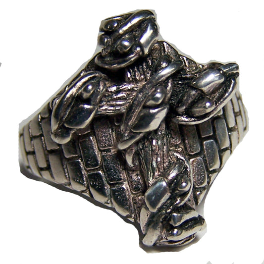 Wholesale Twisted Tied Up Cross Biker Ring (Sold by the Piece)