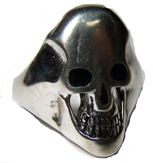 Buy SKULL HEAD BLACK INLYED EYES BIKER RINGBulk Price