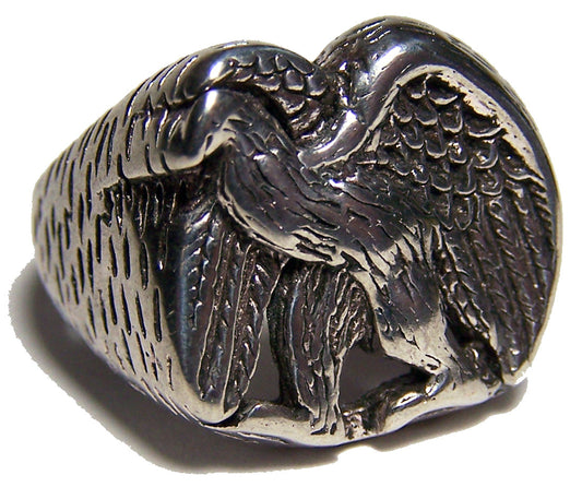 Wholesale UNITED WE STAND EAGLE BIKER RING (Sold by the piece)