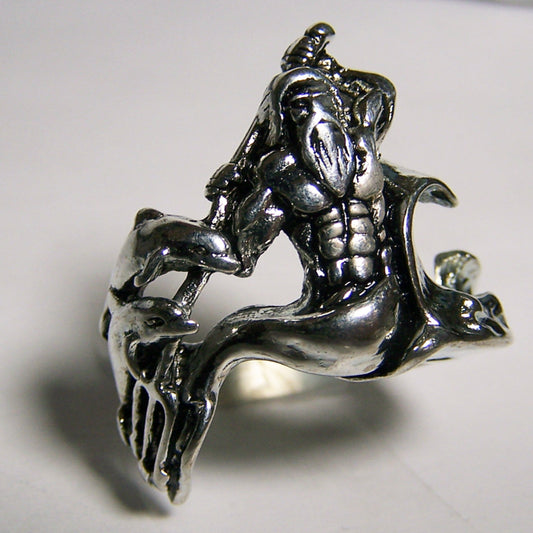 Wholesale Poseidon Greek God of Sea Biker Ring (Sold by the Piece)