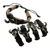 Wholesale BULL HEAD LEATHER BRACELET