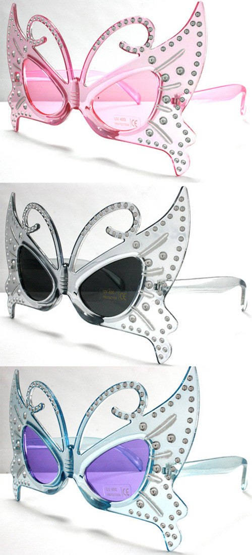 Buy NEW BUTTERFLY WITH JEWELS PARTY GLASSESBulk Price