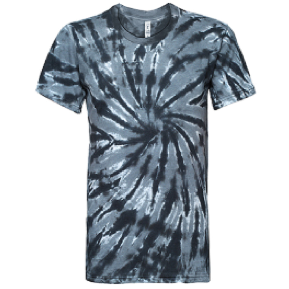 Buy Tie Dye Black Spiral Short Sleeve T-Shirt