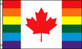 Wholesale CANADA RAINBOW   3 X 5 FLAG ( sold by the piece )