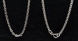 Wholesale DELUXE STAINLESS STEEL SILVER 18 INCH ROLO LINK CHAIN NECKLACE ( sold by the piece or dozen )