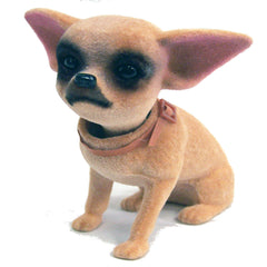 Wholesale Cute 6" Stand Up Bobbing Head Chihuahua Dogs For Car Dash (Sold by DZ)