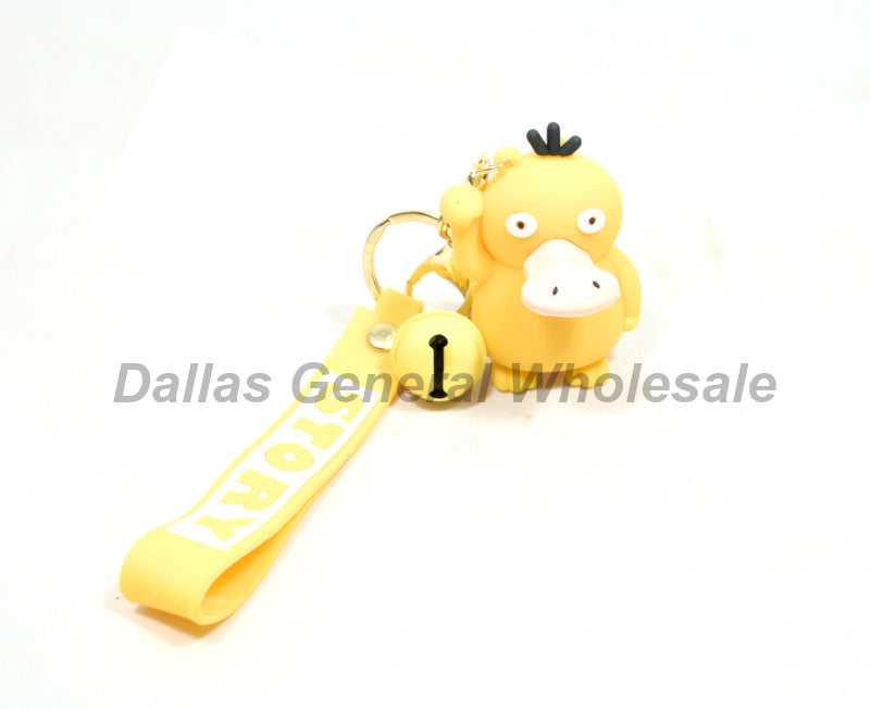 Bulk Buy Adorable 3D PVC Ducks Keychains Wholesale