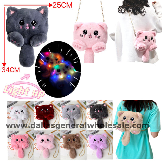 Girls Fluffy Cat Shoulder Bags -(Sold By 6 PCS =$60.99)