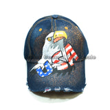 USA Eagle Denim Caps For Ladies Wholesale