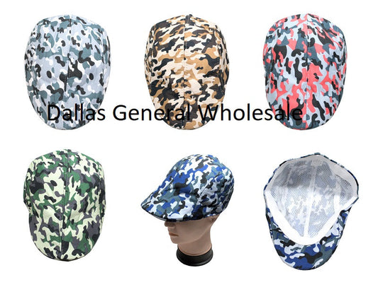 Bulk Buy Summer Camouflage Newsboy Caps Wholesale