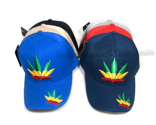 Bulk Buy Casual Marijuana Baseball Caps Wholesale