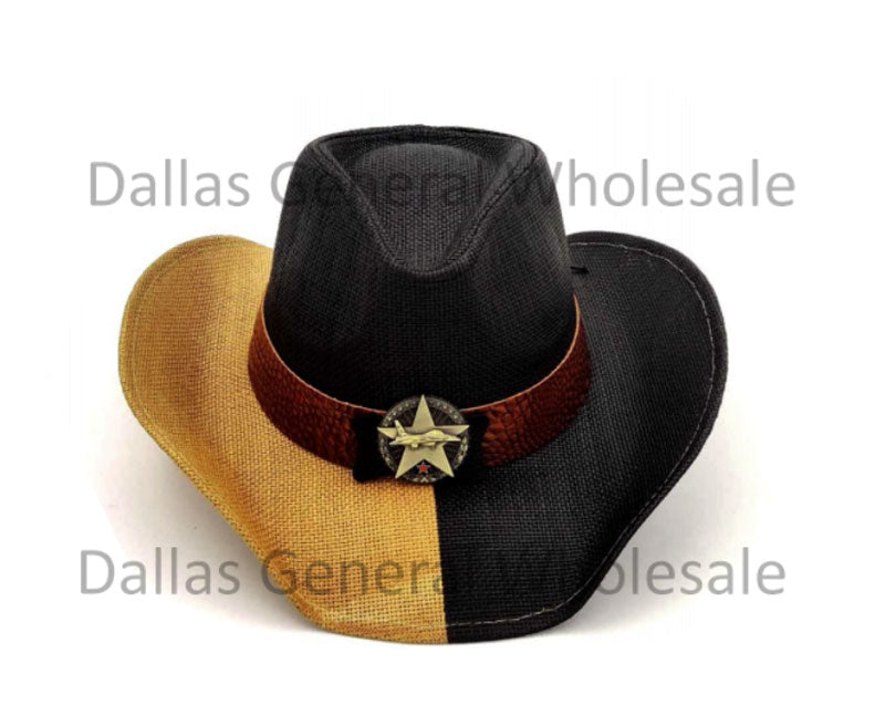 Flag Straw Cowboy Hats Wholesale