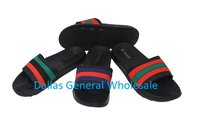 Adults Casual Slide On PVC Sandals Wholesale MOQ 12
