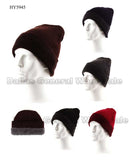 Warm Fur Lining Knit Beanies Hats Wholesale