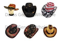 Adults Fashion Straw Cowboy Hats Wholesale MOQ 12