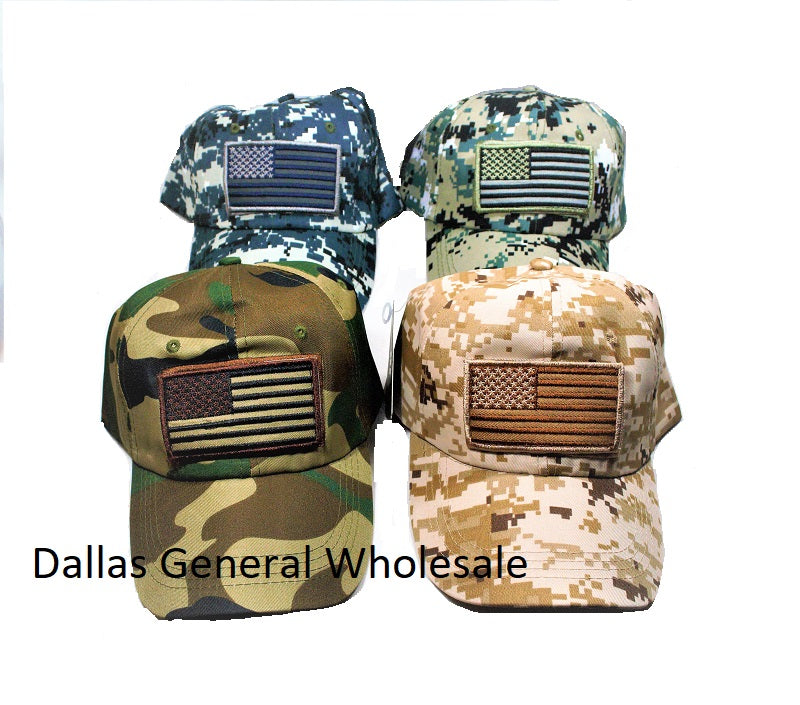 USA Veteran Casual Camouflage Caps Wholesale