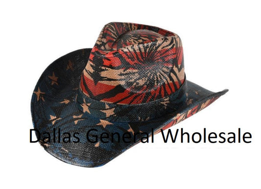 Bulk Buy Distress Design Straw Cowboy Hats Wholesale