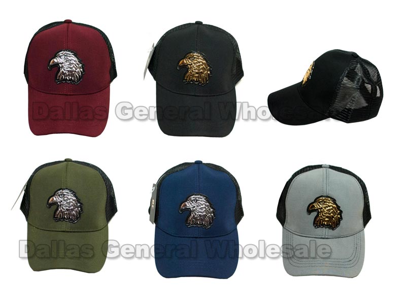 Bulk Buy Bald Eagle Casual Mesh Trucker Caps Wholesale