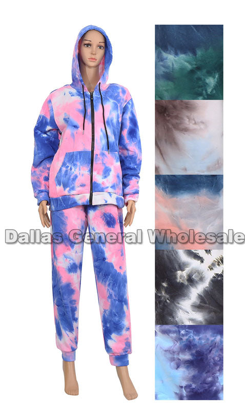 Bulk Buy Ladies Tye Dye Casual Jogger Set Wholesale