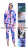 Bulk Buy Ladies Tye Dye Casual Jogger Set Wholesale