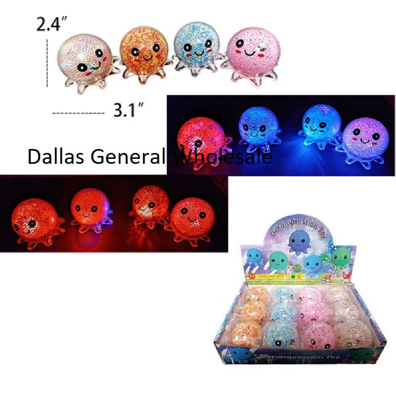 Light Up Octopus Orbits Squishy Balls Wholesale