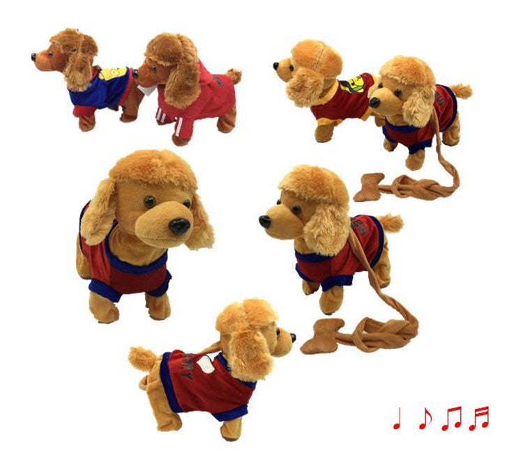 Toy barking dog with leash store