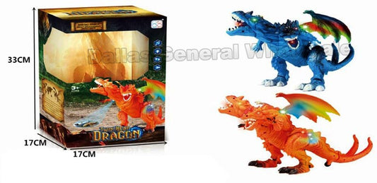 Bulk Buy B/O Electronic Toy 2 Headed Dragons Wholesale