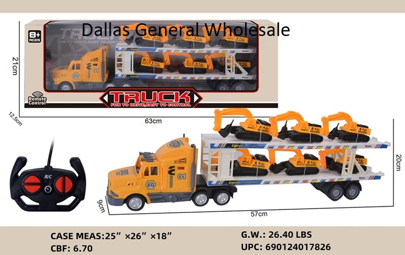 Toy RC 18 Wheeler Construction Trucks Wholesale MOQ -1 pcs