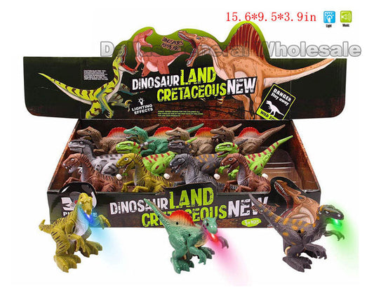 Wind Up Dinosaur Figures with Lights Wholesale