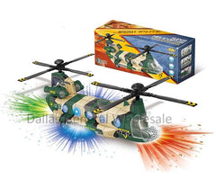 Bulk Buy Toy Bump and Go Military Helicopters Wholesale