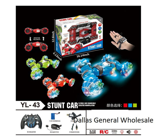Electronic R/C 360 Stunt Cars Wholesale MOQ 6