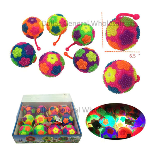 Bulk Buy Flashing Light Up Squeezable Yoyo Flower Balls Wholesale