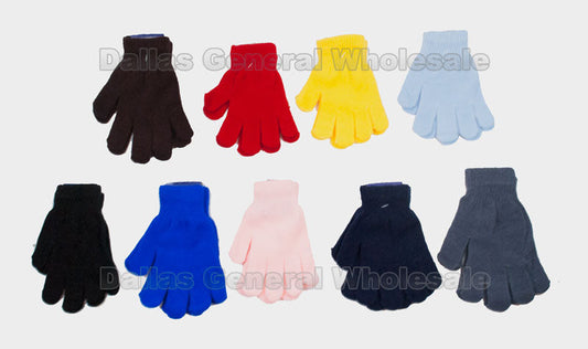 Bulk Buy Kids Classic Fashion Full Finger Gloves Wholesale