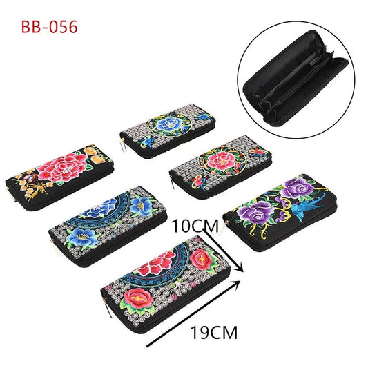 Bulk Buy Fashion Embroidered Wallets Wholesale