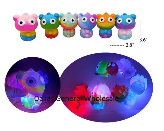 Wholesale  Light Up Fidget Bear Pop Balls Toy For Kids & Adults
