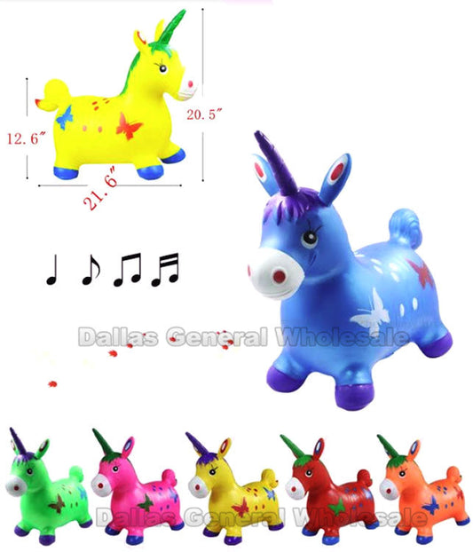Bulk Buy Inflatable Jumping Unicorns Wholesale