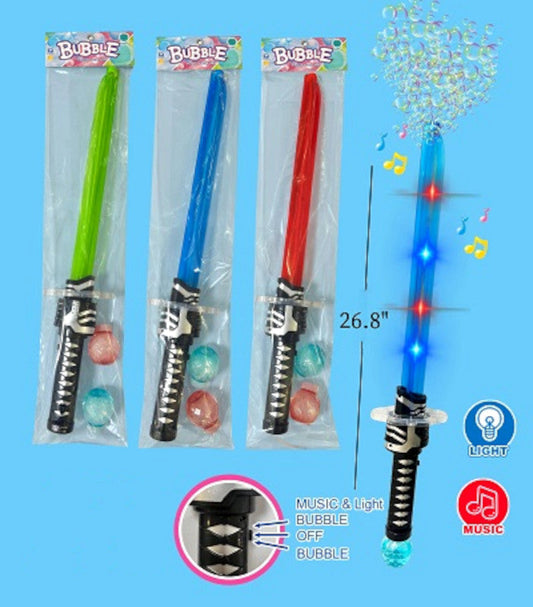 Bulk Buy Toy Ninja Musical Bubble Swords Wholesale