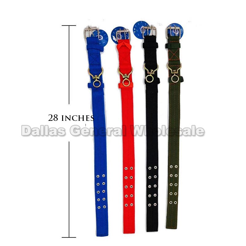 Bulk Buy 28" Long Solid Color Pet Collars Wholesale