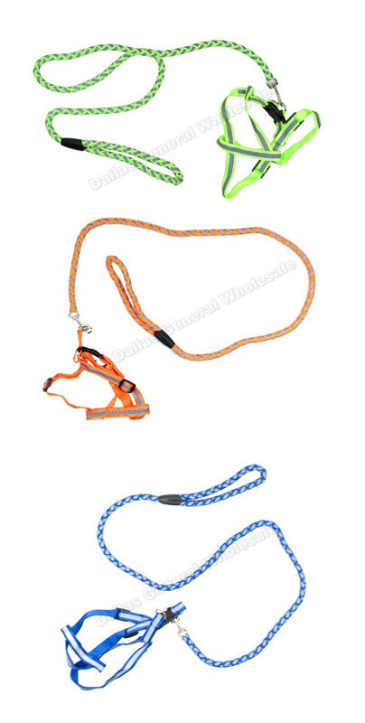 Bulk Buy Reflective Dog Harness with Leash Sets Wholesale