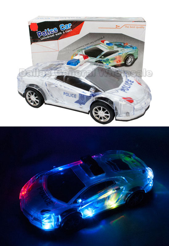 Flashing Light Up Siren Toy Police Cars Wholesale