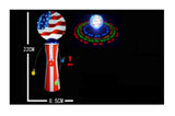 Bulk Buy Flashing Light Up US Flag Swaying Wands Wholesale