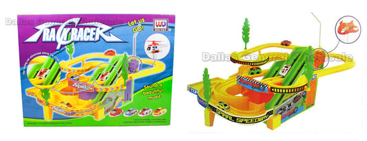 Toy B/O Race Tracks with Helicopter Wholesale